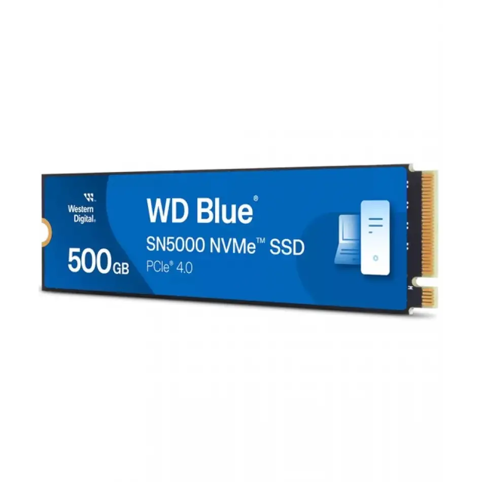 Wd Blue Sn5000, Wds500g4b0e, 500gb, 5000/4000, Gen4, Nvme Pcıe M.2 2280,  Ssd