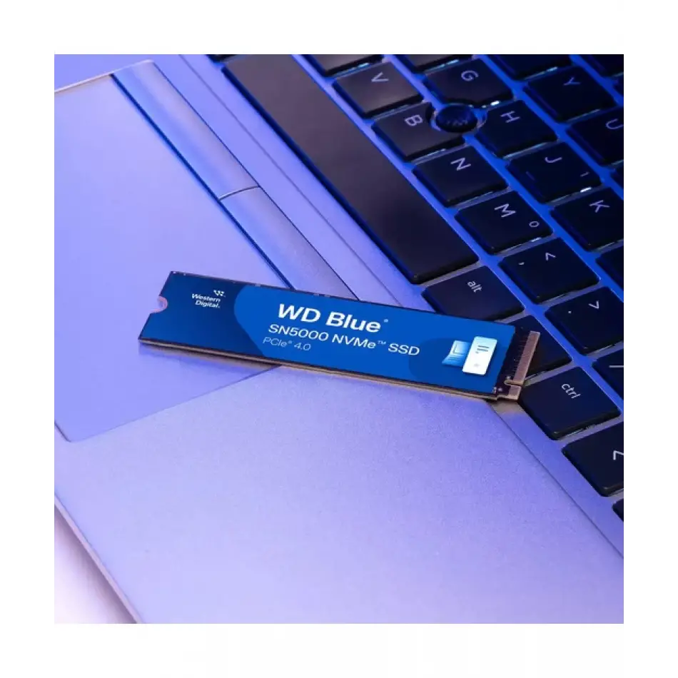 Wd Blue Sn5000, Wds500g4b0e, 500gb, 5000/4000, Gen4, Nvme Pcıe M.2 2280,  Ssd