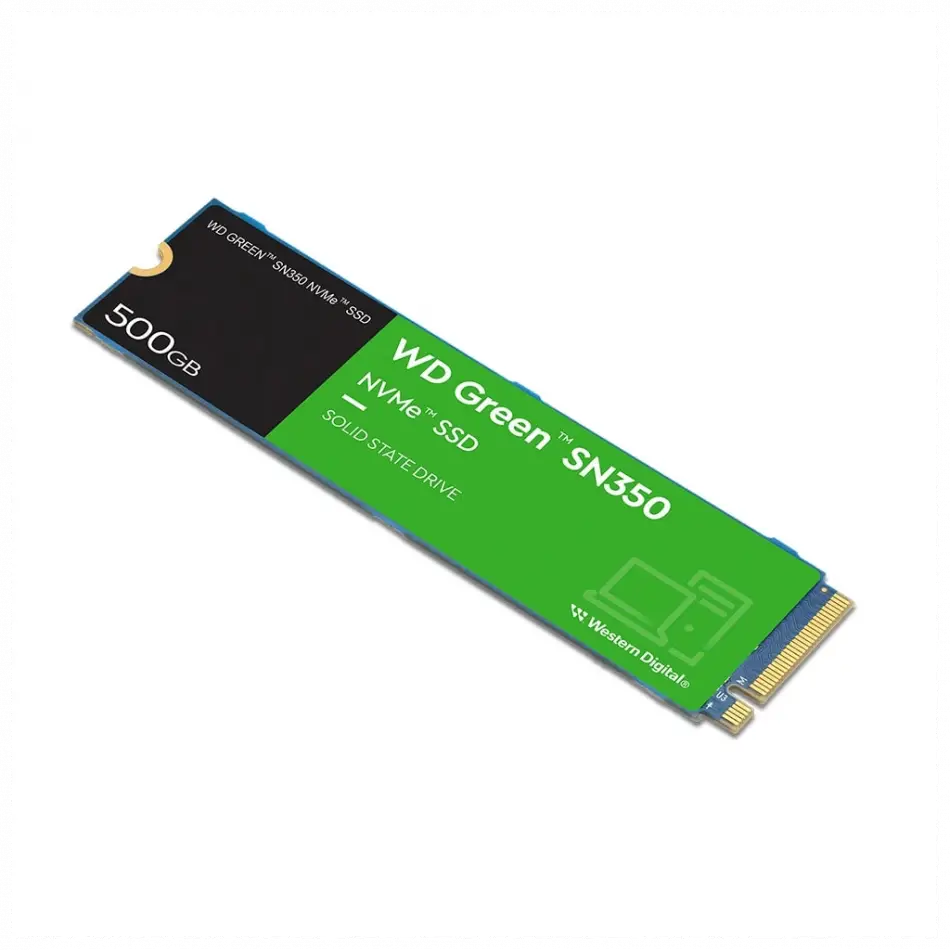 Wd Green Sn350, Wds500g2g0c, 500gb, 2400/1500, Gen3, Nvme Pcıe M.2 2280, Ssd