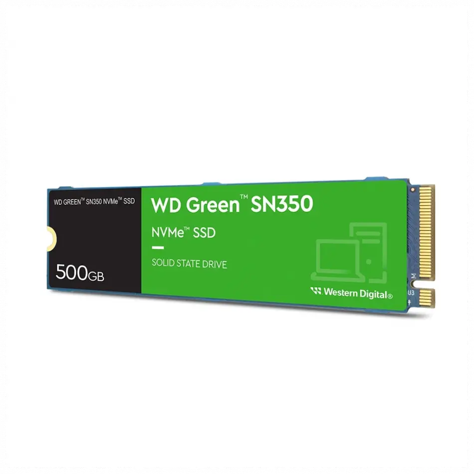 Wd Green Sn350, Wds500g2g0c, 500gb, 2400/1500, Gen3, Nvme Pcıe M.2 2280, Ssd