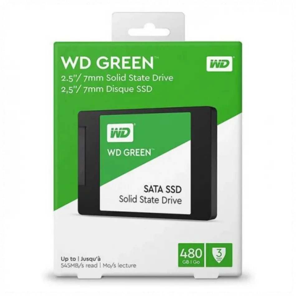 Wd Green, Wds480g3g0a, 480gb, 545/465, 3d Nand, 2,5 Sata, Ssd
