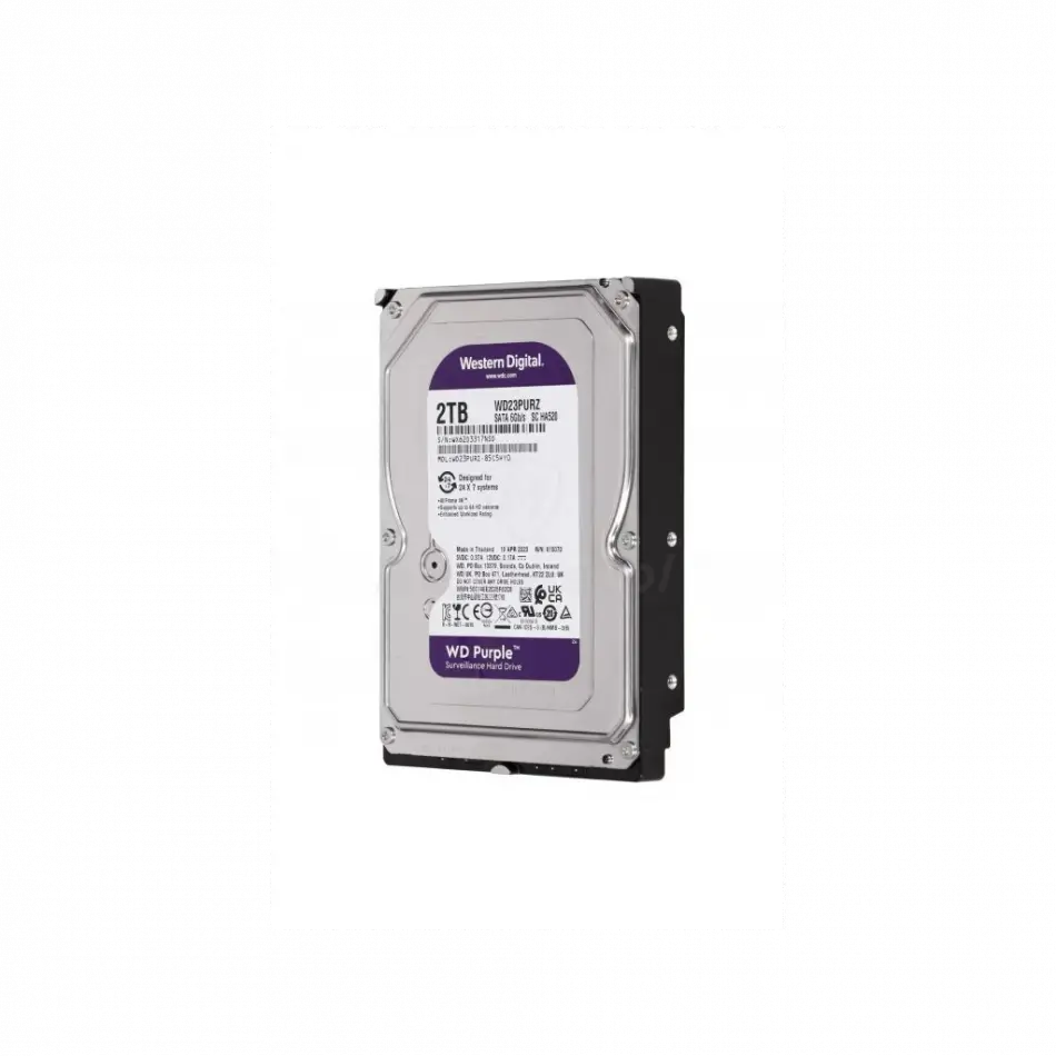 Wd Purple, Wd23purz,  3.5, 2tb, 256mb, 5400 Rpm, 7/24 Güvenlik, Hdd (türkiye Distribütörü Garantili)