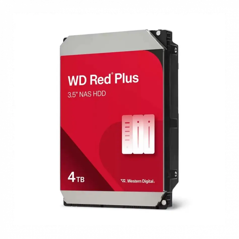 Wd Red Plus, Wd40efzz, 3.5, 4tb, 128mb, 5400 Rpm, 7/24 Güvenlik-nas-server, Hdd