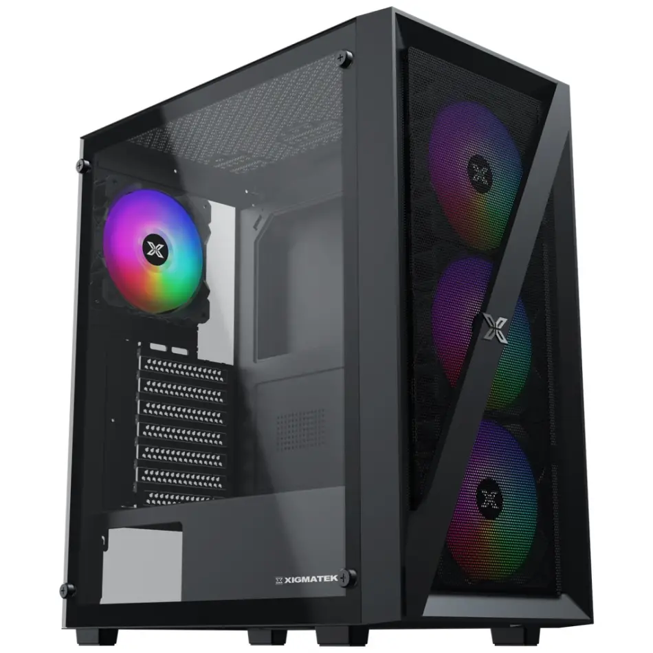 Xigmatek En40979, Blade, 650w 80+, Mesh Panel, Tempered Glass, Rainbow, Atx Gamıng Kasa
