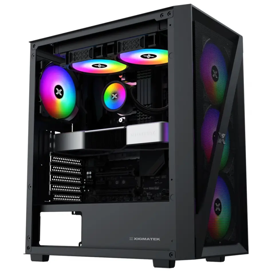 Xigmatek En40979, Blade, 650w 80+, Mesh Panel, Tempered Glass, Rainbow, Atx Gamıng Kasa