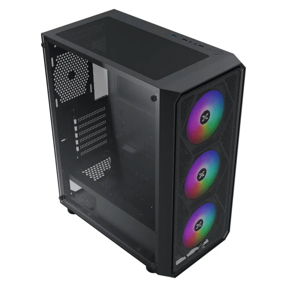 Xigmatek En46476, Duo X Odın Iı, 650w, Mesh Panel, Tempered Glass, Rgb, Atx Gamıng Kasa