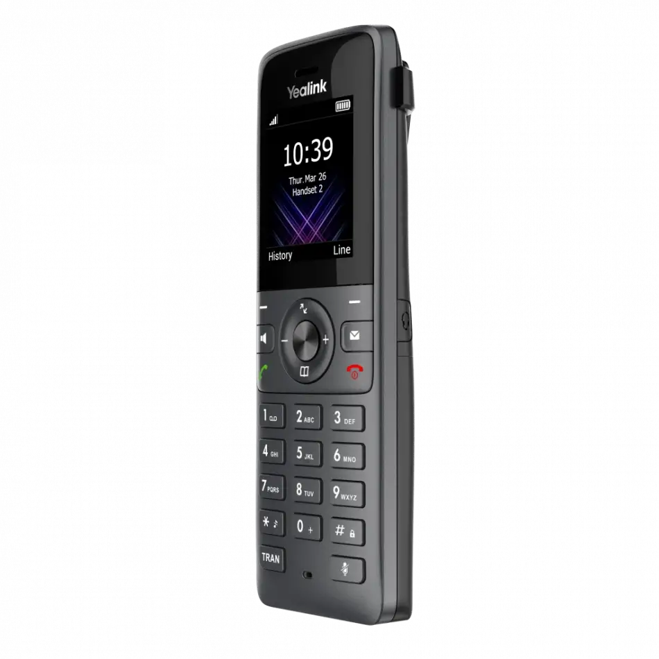 Yealınk W73h, Dect, Kablosuz Ip Telefon, Siyah, 1.8 Renkli Ekran, 35 Saat Konuşma, 400 Saat Bekleme