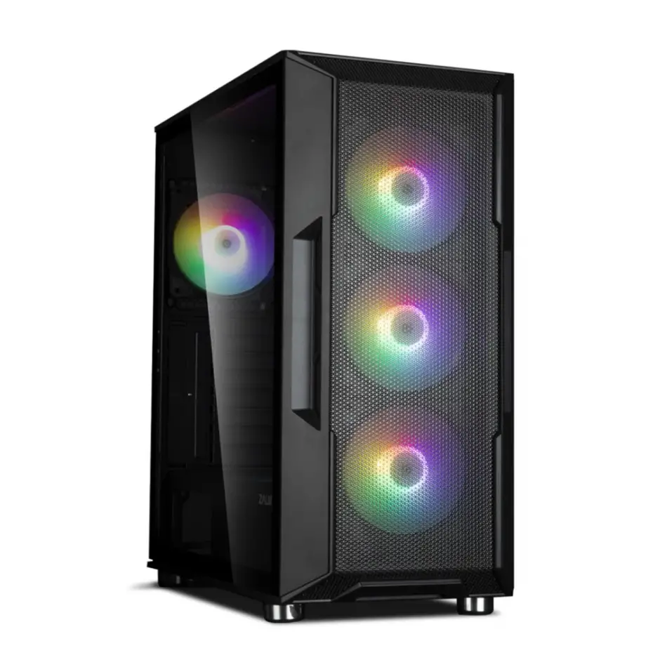 Zalman I3 Neo Black, Megamax, 700w 80+, Mesh Panel, Tempered Glass, 4x120mm Rgb Fan, Atx Gamıng Kasa