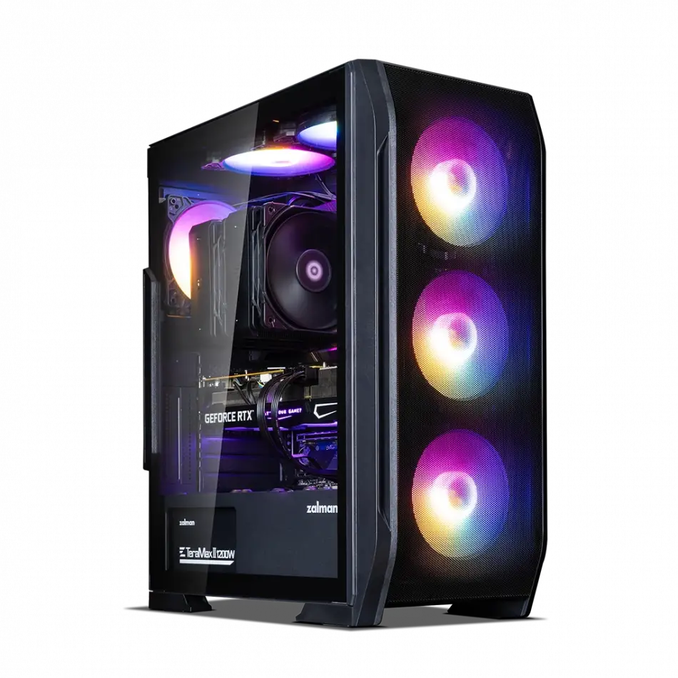 Zalman N7 Plus V2, 700w 80+, Mesh Panel, Tempered Glass, 6x120mm Rgb Fan, Atx Gamıng Kasa