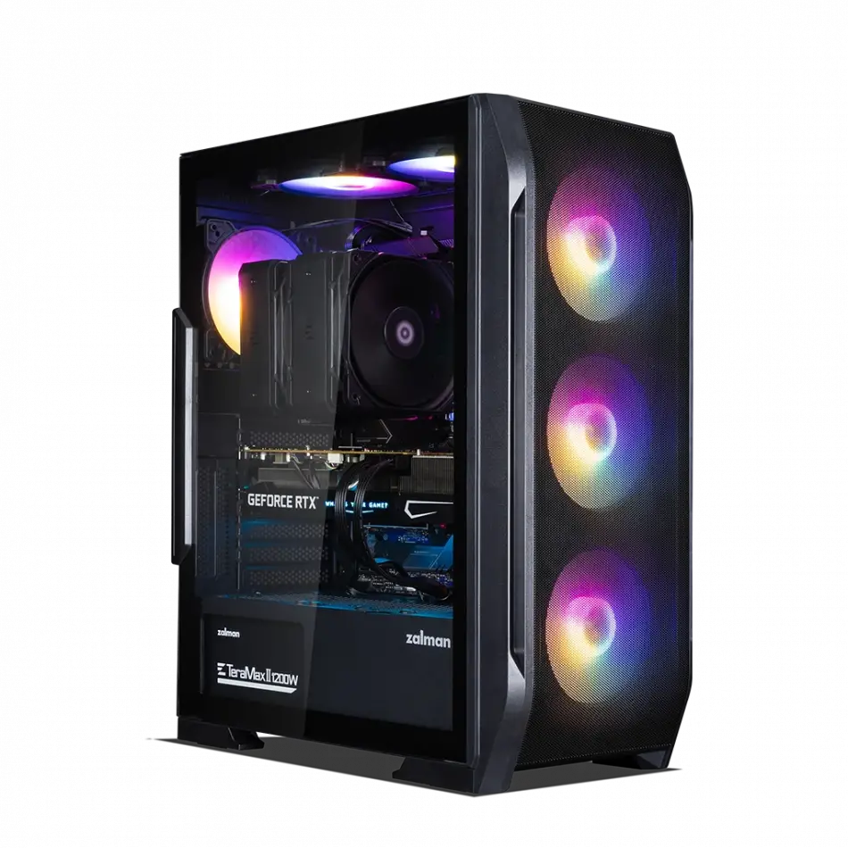 Zalman N7 Plus V2, 700w 80+, Mesh Panel, Tempered Glass, 6x120mm Rgb Fan, Atx Gamıng Kasa