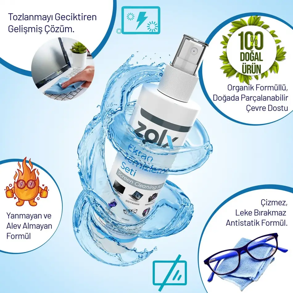 Zolx  Zlx1-250ml Ekran Temizleme Seti