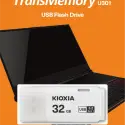 32gb Usb3.2 Gen1 Kıoxıa Beyaz Usb Bellek Lu301w032gg4