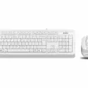 A4 TECH F1010 Q USB BEYAZ TR MM KLAVYE+OPT MOUSE