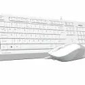 A4 Tech F1010 Q Usb Beyaz Tr Mm Klavye+opt Mouse