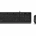 A4 Tech F1010 Q Usb Gri Tr Mm Klavye+optik Mouse