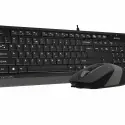 A4 TECH F1010 Q USB GRİ TR MM KLAVYE+OPTİK MOUSE