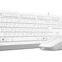 A4 Tech F1010 Usb Q Klavye-mouse Beyaz Set