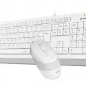 A4 Tech F1010 Usb Q Klavye-mouse Beyaz Set