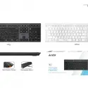 A4 Tech Fbx50c Bluetooth Q Şarjlı Beyaz Klavye