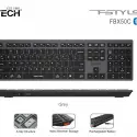 A4 Tech Fbx50c Bluetooth Q Şarjlı Gri Klavye