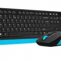 A4 Tech Fg1010 Kablosuz Q Klavye-mouse Siyah-mavi
