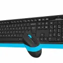 A4 Tech Fg1010 Q 2.4 Ghz Usb Mavi Klavye+mouse Kablosuz Set