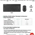 A4 TECH FG2200 AIR2 2.4 SİYAH QMİNİ FN-MM KABLOSUZ SESSİZ SET