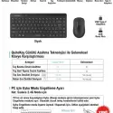 A4 Tech Fg2200 Aır2 2.4 Siyah Qmini Fn-mm Kablosuz Sessiz Set
