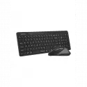 A4 Tech Fg2400 Aır2 Siyah, Fstyler, 2.4ghz Mini Kablosuz, Türkçe Q, Sessiz Klavye Mouse Set