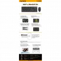 A4-tech Km-72620d Usb Standart Türkçe Q Klavye/mouse Set