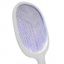 Asonıc As-a25, Beyaz-gri, 3000v, Raket Tipi, Uv Mor Işıklı, 1200mah, Bataryalı, Şarj Edilebilir, Sinek Öldürücü
