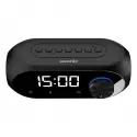 Asonıc As-w6, Siyah, 5w, Usb, Aux, Bluetooth,  Kablosuz, Taşınabilir, 1200mah Batarya, Alarmlı Saat, Derece Ve Speaker