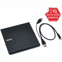 Asus Sdrw-08d2s-u Lite, Usb 2.0, External, Siyah, Slim, Optik Okuyucu/yazıcı