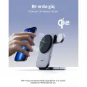 Aukey Lc-mc312-gy Magfusıon Z Qı2 15w Katlanabilir 3 Ü 1 Arada Mıknatıslı Kablosuz Şarj Cihazı