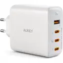 Aukey Pa-b7s-wh 100w Dört Bağlantı Noktalı Pd Gan Duvar Şarj Cihazı