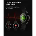 Aukey Sw-2p-gy Akıllı Saat 3.7cm Lcd Bluetooth Çağrı Sağlık Gözetimi Spor Bildirimleri Ip67 Gri