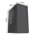 Aztech Aztb02600 Tıtan 600w siyah Usb 2.0 Micro Atx Kasa