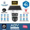Balandı Pro-8200gıp 4mp 2 Kameralı 4g Aov Esım Solar Kamera, Hıeasy Yazılım