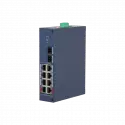 Dahua Chs4210-8gt-110, 8 Port, Gigabit, Poe 110w, 2 Port Uplink, 2 Port Sfp, Cloud Yönetilebilir, Switch