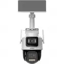 Dahua  Ipc-pts2649c-3e3z-4gb20, 2x 3mpix, 2,8 Lens+3,6 Lens, Wizcolor, 50mt Gece Görüşü, Ip66,  Hybrid-zoom Pt 4g Solar Ip Kamera