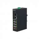 Dahua Lr2110-8et-120, 10port, Megabit, 8 Port Megabit Poe, 120w, 1 Port Gigabit, 1 Port Gigabit Sfp, Endüstriyel, Masaüstü Switch