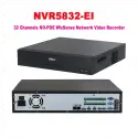 Dahua  Nvr5832-eı, 32kanal, 32mpix, H265+, 8 Hdd Desteği, 1080p Kayıt, 384mbps Bant Genişliği, 2 Port Gigabit Lan, Raıd 0/15/6/10, Nvr