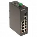 Dahua Pfs3110-8et-96-v2, 8 Port, Megabit, Poe 96w, 1 Port Gigabit Uplink, 1 Port Gigabit Sfp, Yönetilemez, Masaüstü Switch