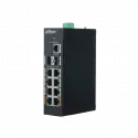 Dahua Pfs3211-8gt-120, 8 Port, Gigabit, Poe 120w, 1 Port Gigabit Uplink, 2 Port Gigabit Sfp,  Yönetilemez, Rack Mount Switch