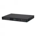 Dahua S4220-16gt-240, 16 Port, Gigabit, Poe 240w, 2 Port Gigabit Uplink, 2 Port Sfp Gigabit Combo, Longe Range 250mt, Cloud Yönetilebilir, Switch