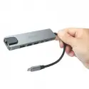 Dark Dk-ac-u31x47 Tip-c=>100w Rj45+hdmı+usb3.0usb-