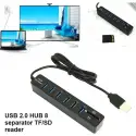 Daytona A4691 6llı Usb Hub+msd Tf+sd Kart Okuyucu