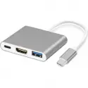 Daytona Fc-01 3lü Usb C Hub=>pd+hdtv+usb Adaptör