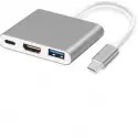 Daytona Fc-01 3lü Usb C Hub=>pd+hdtv+usb Adaptör