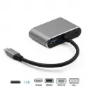 Daytona Fc02 4in1 Usbc =>hubpd,hdmı+vga+usb